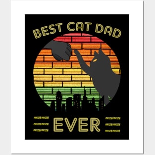 Best cat dad ever Posters and Art